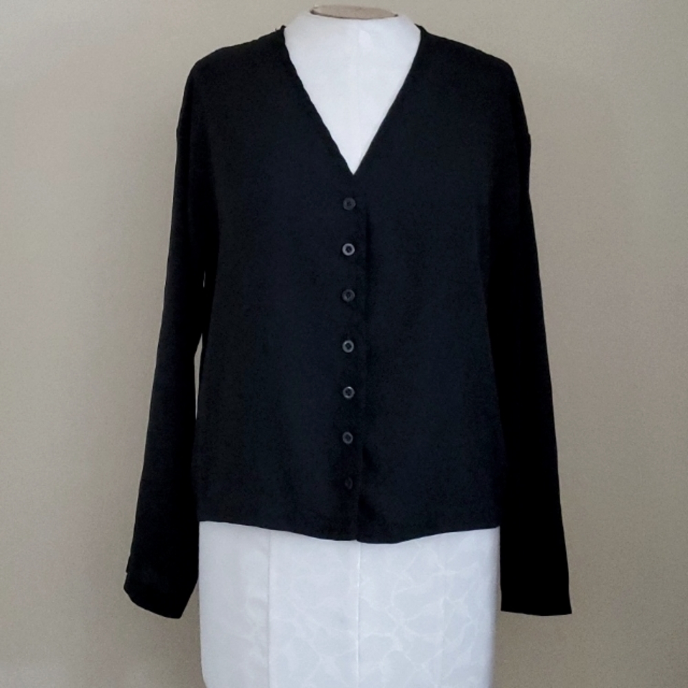 Kuashidai Black Blouse